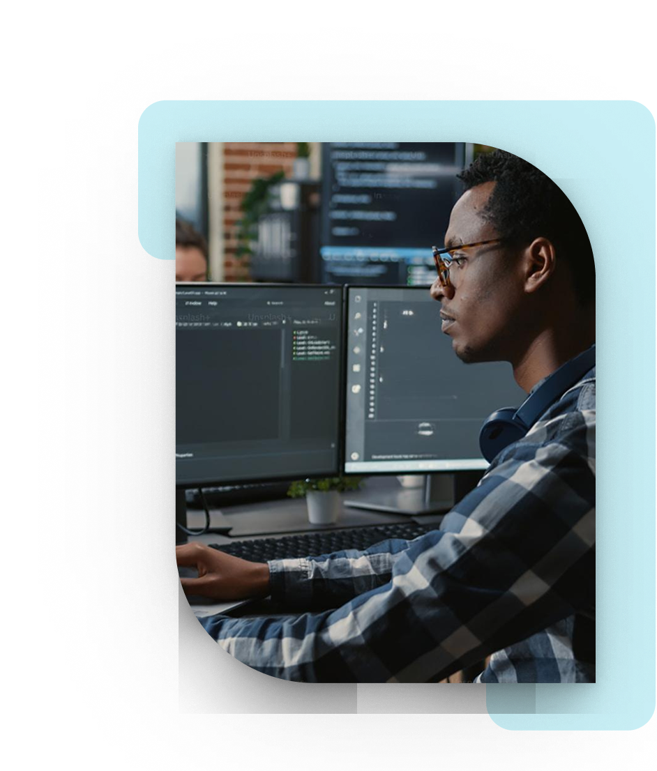 Developer working